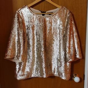 Jcrew sequin blouse size 16 t